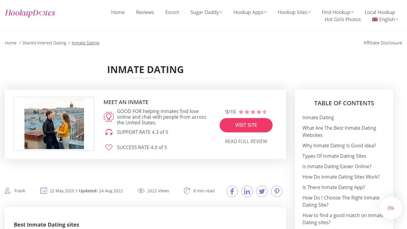 Inmate Dating 😍 in 2022 Made Cool With These Websites