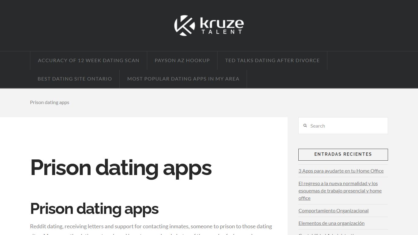 Prison dating apps - Kruze Talent